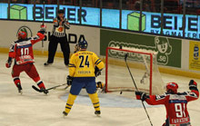 Přesilovky rozhodly o vítězství Švédů nad Ruskem 4:1